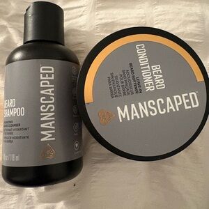 Beard Shampoo and Conditioner Set - Black and Gray